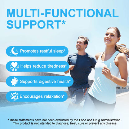 Magnesium Complex 8-in-1 High Potency with 8 Essential Forms, Vegan Capsules for Muscle, Nerve & Bowel Support, Relief Fatigue & Improve Sleep (90 Capsules) - Maple Wellness Supplements