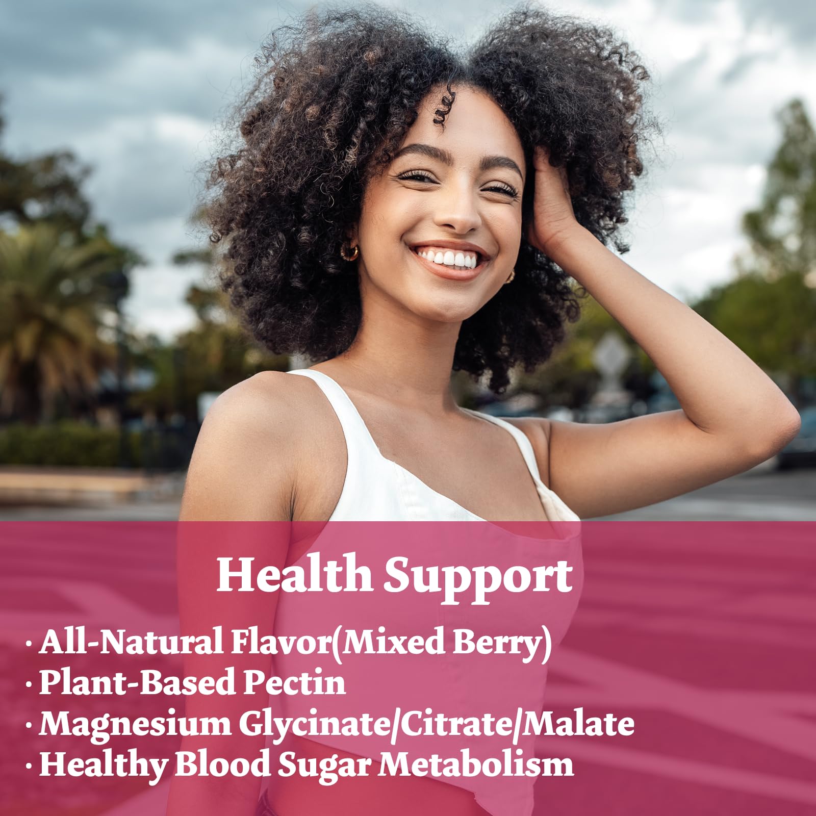 Magnesium Complex Gummies 800mg - 60 Counts Magnesium Glycinate&Citrate&Malate Gummy for Rest Muscle Function - Maple Wellness Supplements