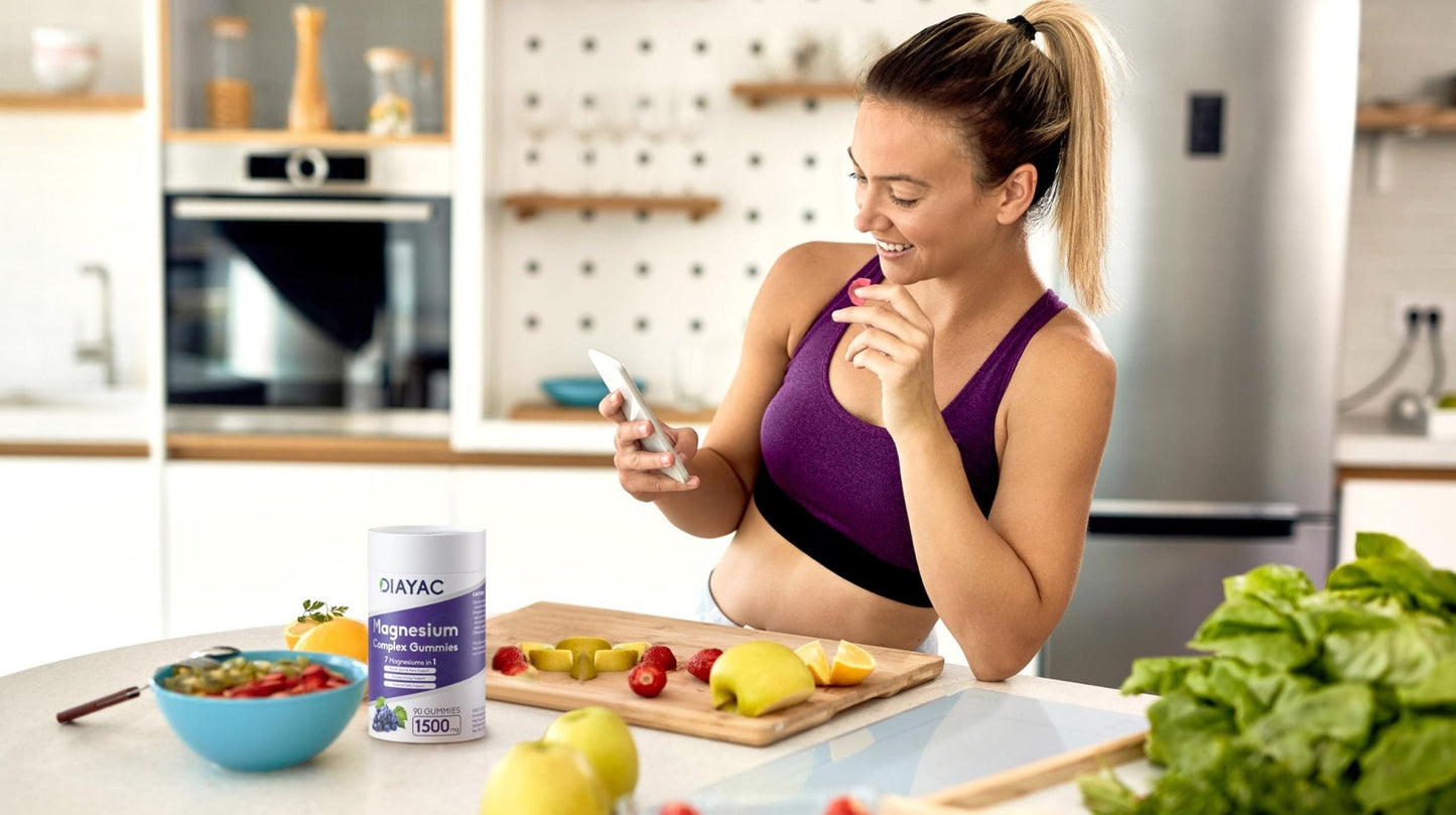 Magnesium Complex Gummies, Individually Packaged Magnesium Supplement, Magnesium Chelate, Bisglycinate, Malate, Citrate, Taurate Chewable for Women & Men,Sleep&Muscle&Nerve Health, Vegan 90 Counts - Maple Wellness Supplements