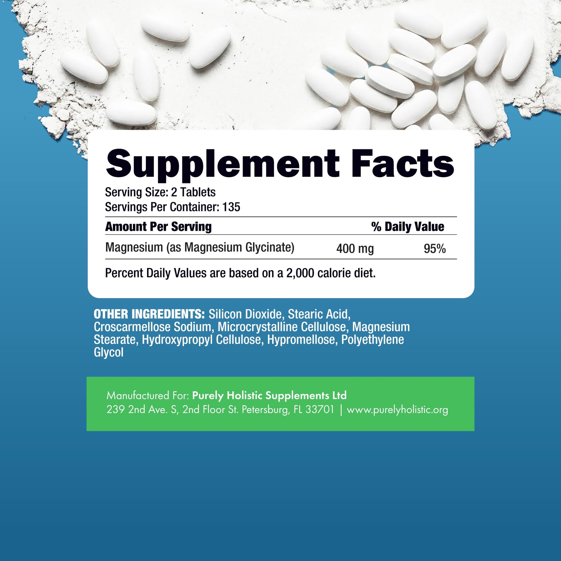 Magnesium Glycinate 400mg | 4+ Month Supply | Sleep, Relaxation & Muscle Support | High Absorption Chelated Magnesium Supplement for Women & Men - Maple Wellness Supplements