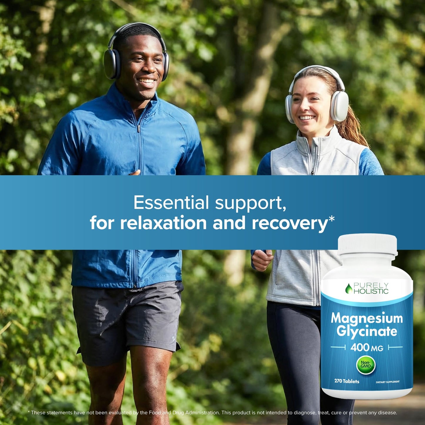 Magnesium Glycinate 400mg | 4+ Month Supply | Sleep, Relaxation & Muscle Support | High Absorption Chelated Magnesium Supplement for Women & Men - Maple Wellness Supplements