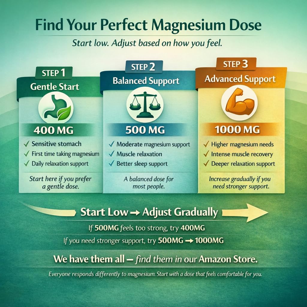 Magnesium Glycinate 400mg per Capsule – 240 Capsules – High Absorption Magnesium Supplement for Relaxation, Calmness & Muscle Support – Gentle on Stomach - Maple Wellness Supplements