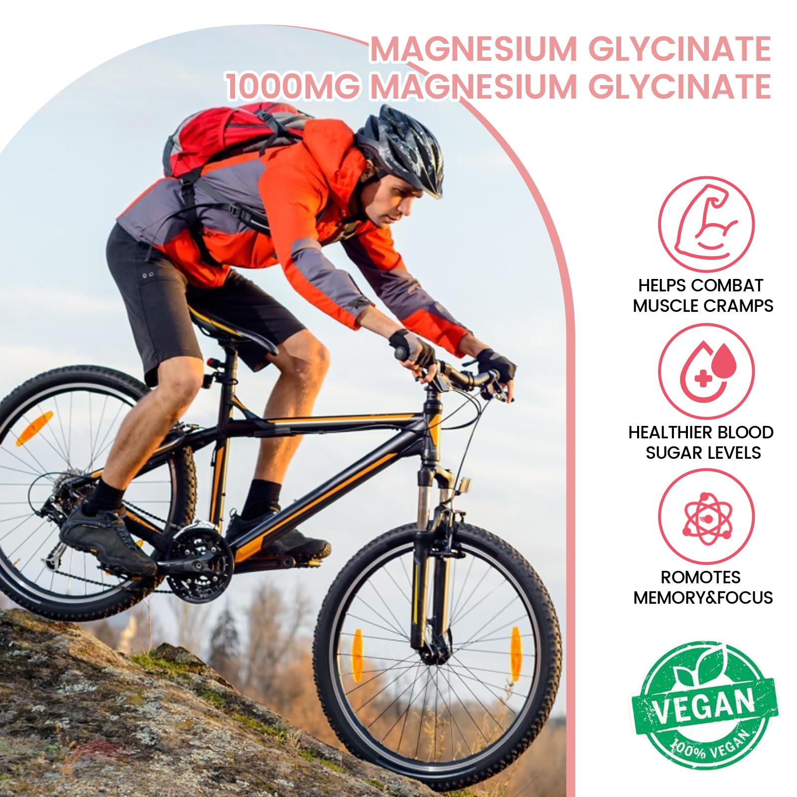 Magnesium Glycinate Gummies 1000mg, Sugar Free Magnesium Potassium Supplements Chewable for Adults with L-Threonate for Sleep - Maple Wellness Supplements