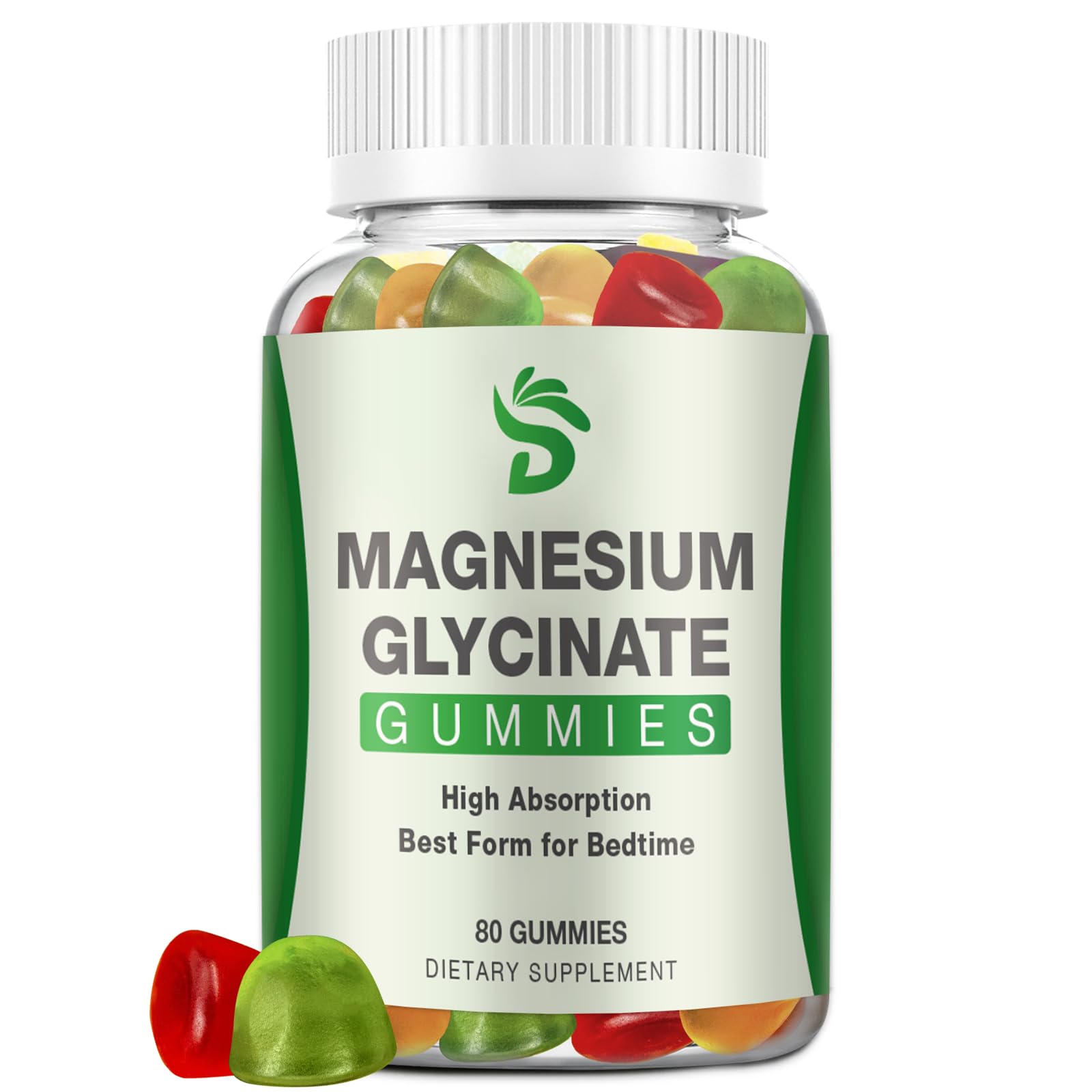 Magnesium Glycinate Gummies 400mg, High Absorption Magnesium Supplement for Adults and Kids, Calm Magnesium Gummies for Sleep,Relaxation - Maple Wellness Supplements