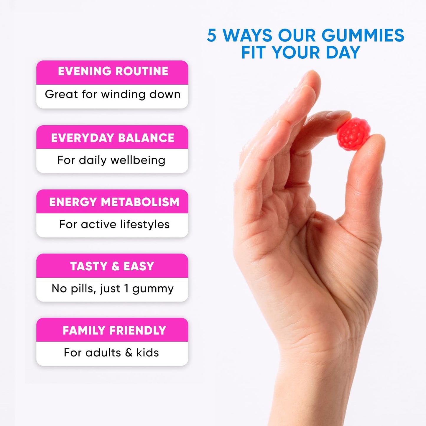Magnesium Glycinate Gummies 400mg, High Absorption Magnesium Supplement for Women - Maple Wellness Supplements