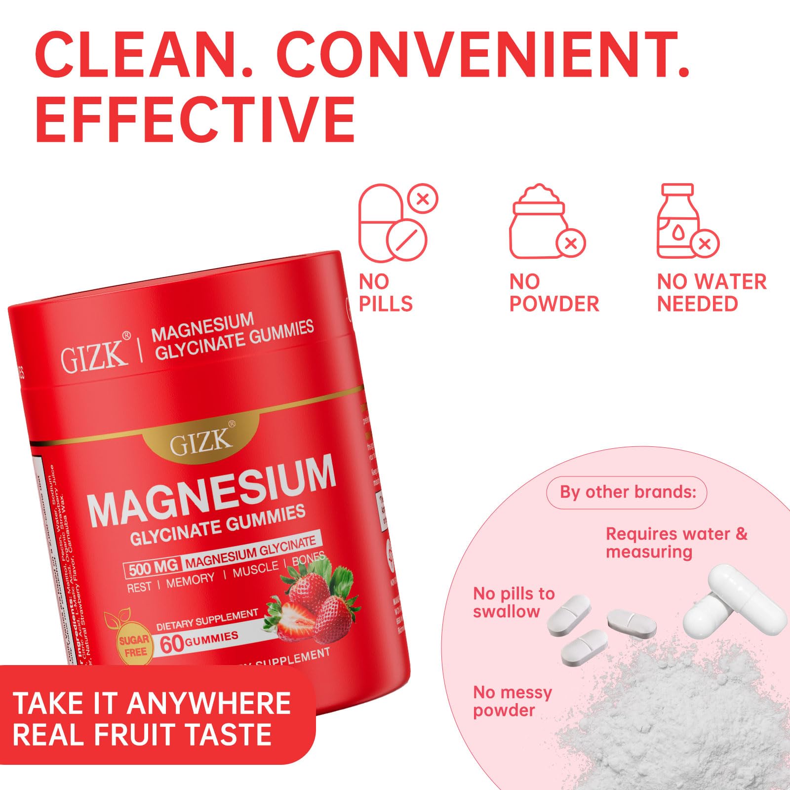 Magnesium Glycinate Gummies 500mg – Sugar Free Magnesium Gummies with L-Theanine - Sleep, Calm, Stress Relief for Adults & Kids 4+ - Maple Wellness Supplements