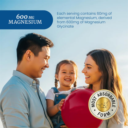 Magnesium Glycinate Gummies 600MG | Sleep, Calm & Relaxation Support | 60MG Elemental Mag Per Serving | Grape Flavor, Gluten-Free | High Absorption Magnesium Gummies for Women, Men & Family | 60 Ct - Maple Wellness Supplements