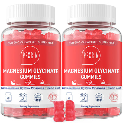 Magnesium Glycinate Gummies for Adults & Kids, 1000mg High Absorption Magnesium Complex Supplement, Sugar Free with Potassium,Vitamins for Calm, Sleep Supprt - Maple Wellness Supplements