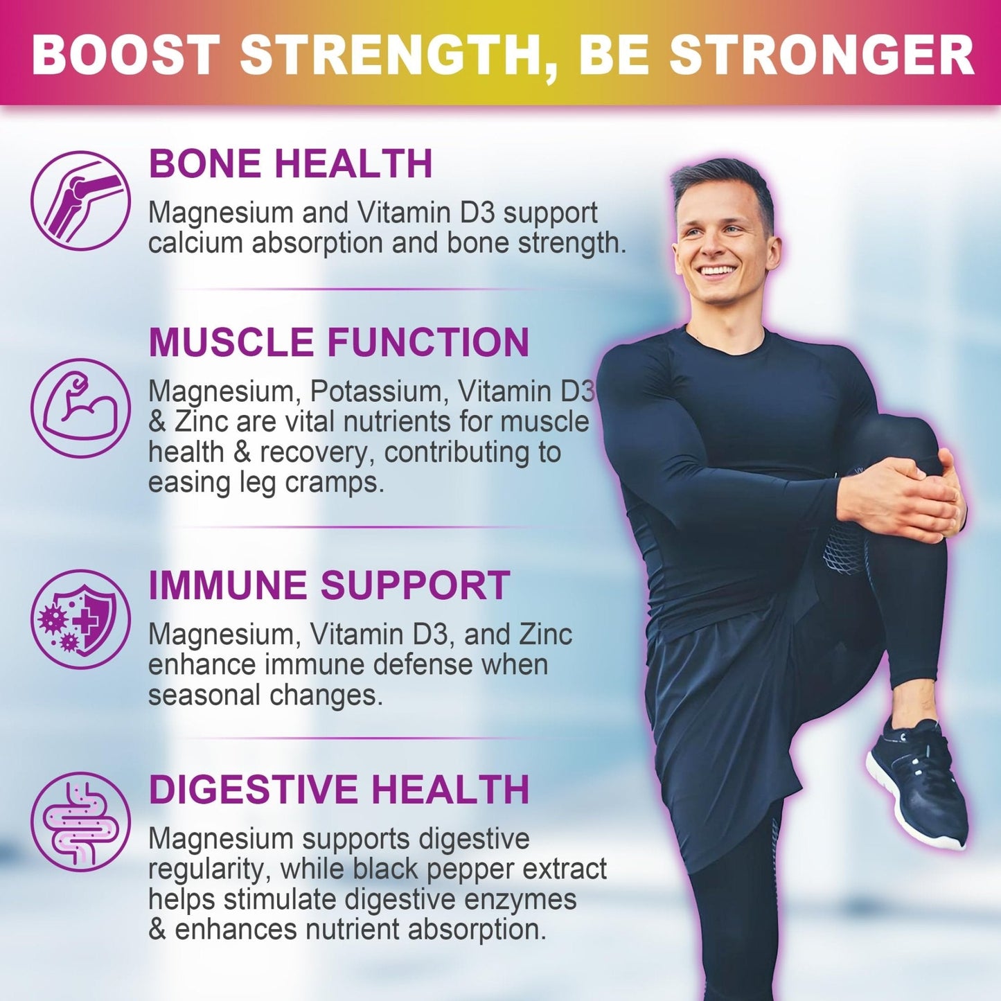 Magnesium Gummies 400mg | 5-in-1 Magnesium Complex for Women & Men: Mag Glycinate, Citrate, Malate, Chloride & Taurate | w/Ashwagandha, D3 & Zinc for Relaxtion, - Maple Wellness Supplements