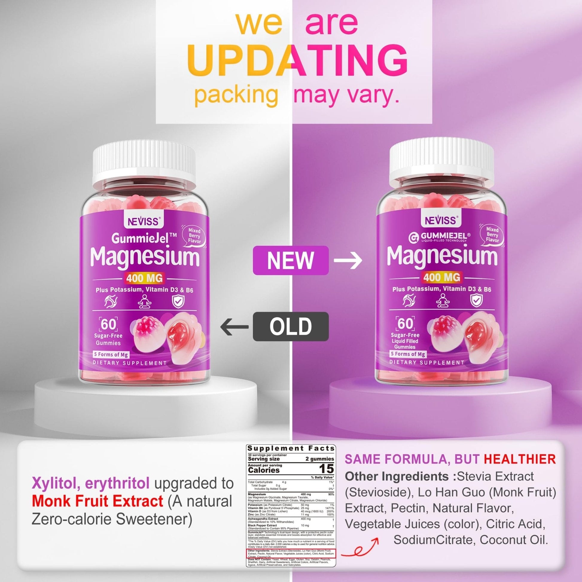 Magnesium Gummies 400mg | 5-in-1 Magnesium Complex for Women & Men: Mag Glycinate, Citrate, Malate, Chloride & Taurate | w/Ashwagandha, D3 & Zinc for Relaxtion, - Maple Wellness Supplements