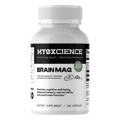 Magnesium L-Threonate + Mag Acetyl-Taurate (ATA Mag) + Mag Glycinate | Promotes Cognitive Well-Being, Enhanced Memory, Mental Clarity and Overall Brain Function | 120 Capsules - Maple Wellness Supplements