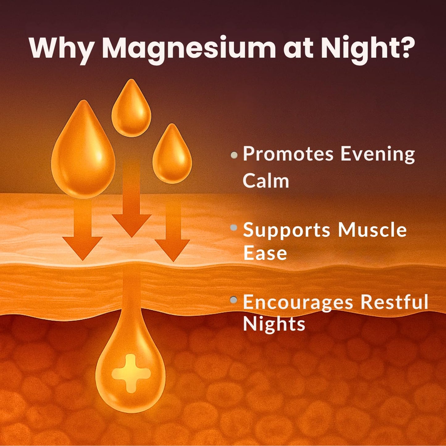 Magnesium Lotion for Sleep & Calm, Topical Magnesium Cream for Relaxation, Nightly Calm, Better Sleep, and for Leg Cramps & Pain - Maple Wellness Supplements