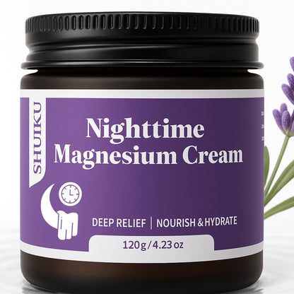 Magnesium Lotion for Sleep & Calm, Topical Magnesium Cream for Relaxation, Nightly Calm, Better Sleep, and for Leg Cramps & Pain - Maple Wellness Supplements
