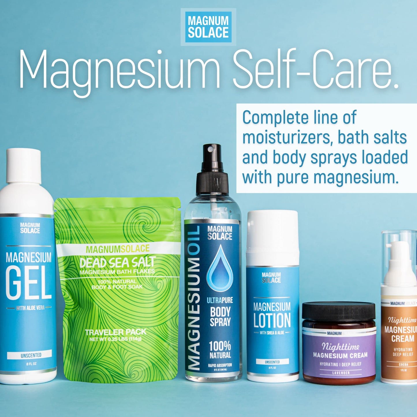 Magnesium Lotion – Super Concentrated – Made with Aloe and Shea – For Leg Cramps, Sore Muscles & Joints, Rejuvenation – Safe for Kids, Made in the USA (Unscented) - Maple Wellness Supplements