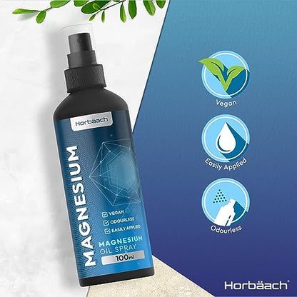 Magnesium Spray for Restless Legs, Muscles, Sleep | 100ml | Magnesium Chloride Oil - Maple Wellness Supplements