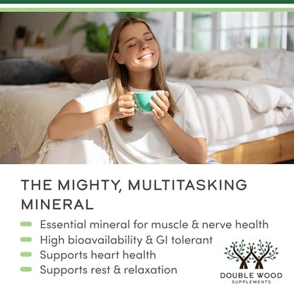 Magnesium Taurate Supplement for Cardiovascular Health to Boost Magnesium Levels (1,500mg per Serving, 210 Vegan Capsules) Non-GMO, Gluten Free - Maple Wellness Supplements