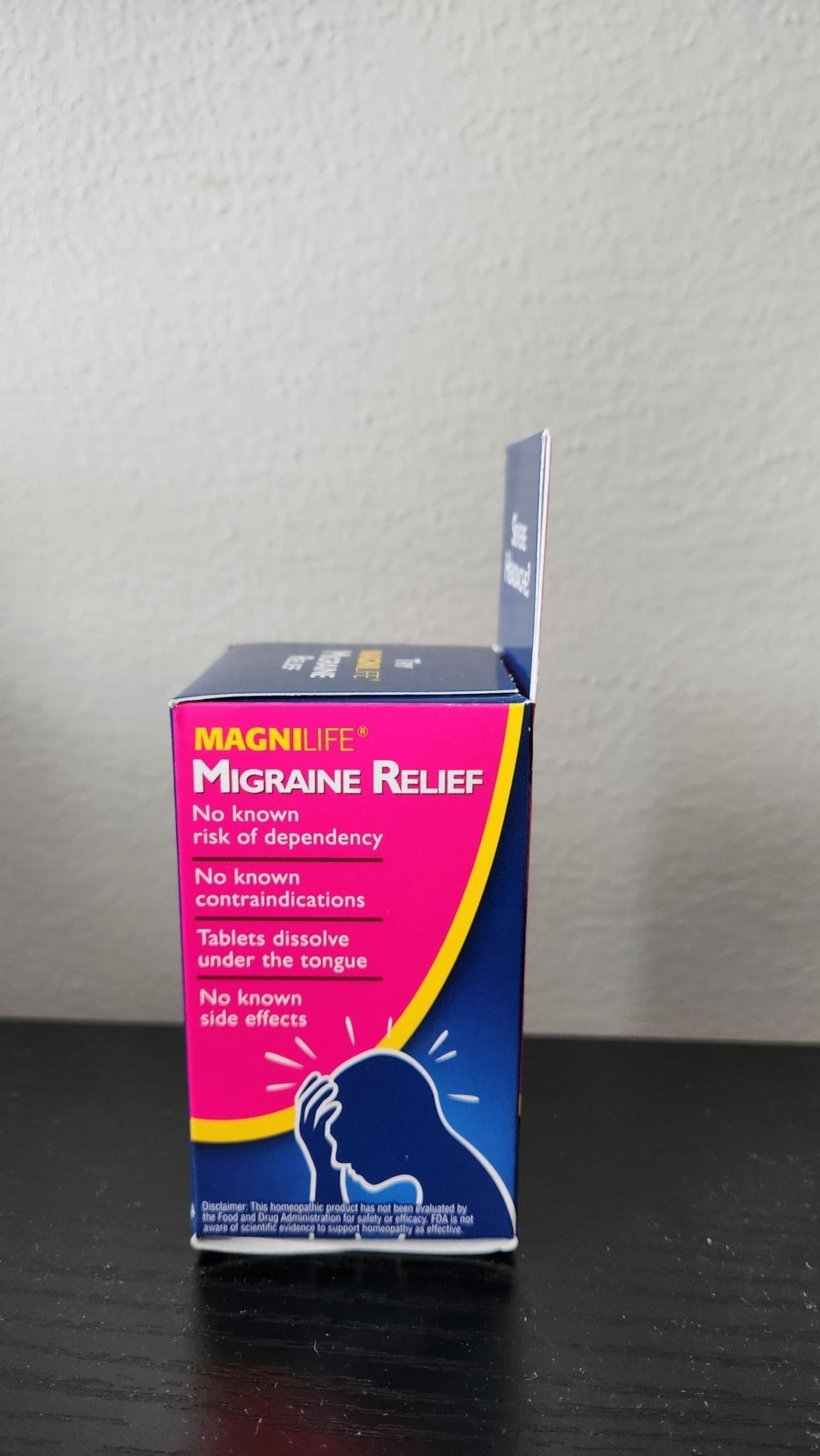 MagniLife Migraine Relief, Non-Habit Forming, 90 Homeopathic Tablets, Migraine Medicine for Light & Sound Sensitivity, Nausea, Blurred Vision & Pressure, Quick-Dissolve Headache Pain Relief - Maple Wellness Supplements