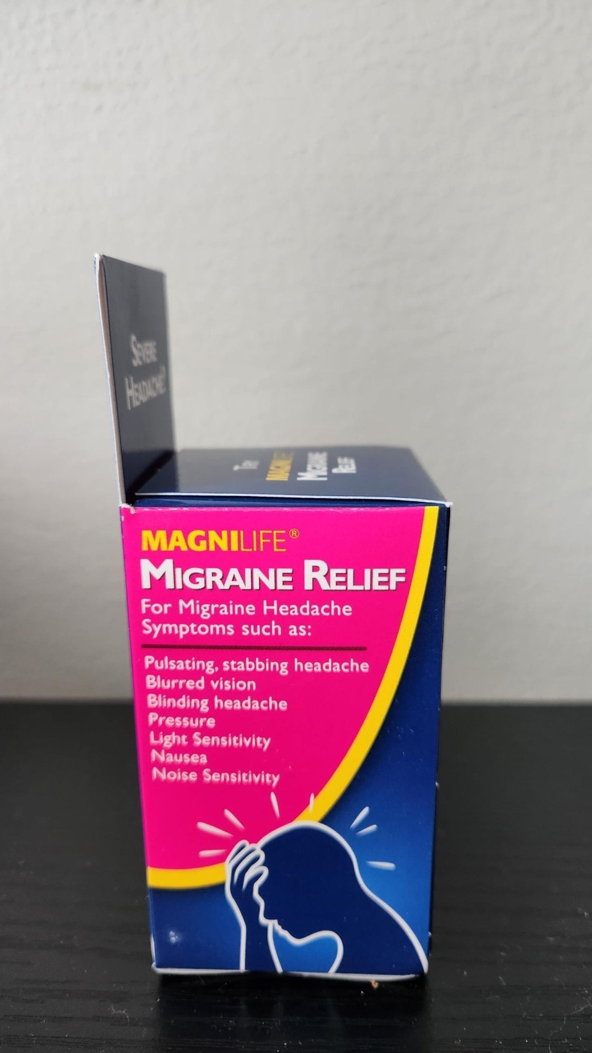 MagniLife Migraine Relief, Non-Habit Forming, 90 Homeopathic Tablets, Migraine Medicine for Light & Sound Sensitivity, Nausea, Blurred Vision & Pressure, Quick-Dissolve Headache Pain Relief - Maple Wellness Supplements