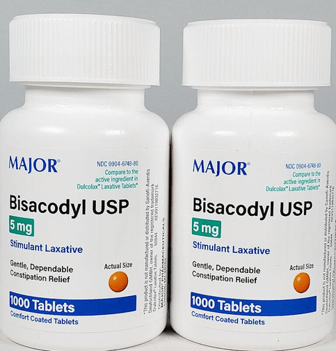 Major Bisacodyl 5 mg EC (Compare to Dulcolax) 1000ct -2 Pack - Maple Wellness Supplements