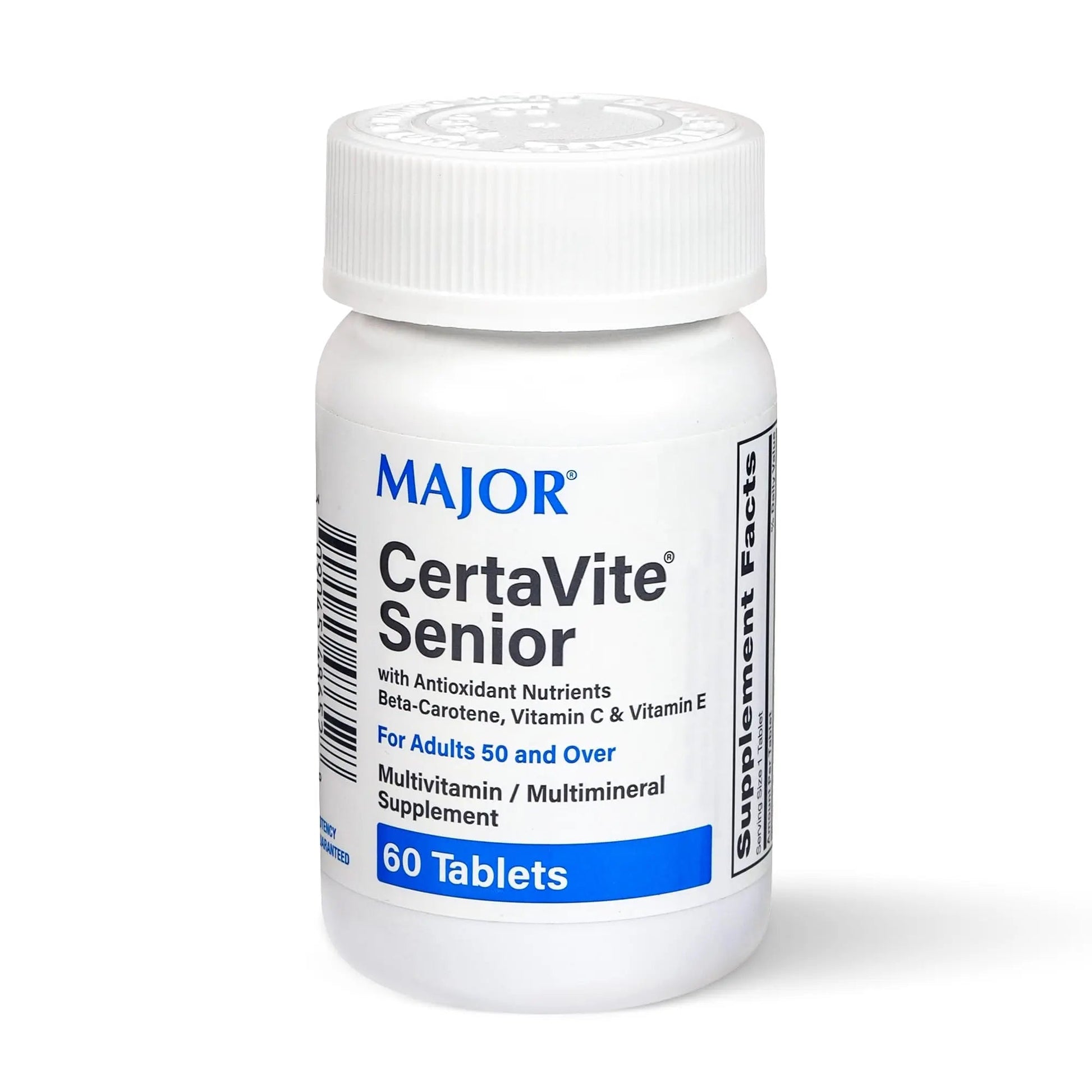 MAJOR CertaVite Senior Multivitamin with Antioxidants – Multivitamin for Women and Men with Beta-Carotene, Iron - Maple Wellness Supplements