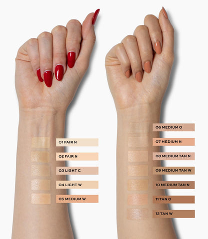 MAKE Beauty Skin Mimetic Concealer Buildable Medium Coverage Hydrating Concealer for Dark Circles Spot Concealing Brightening Crease-Free, Including Mature Skin. Radiant Finish. 08 Medium Tan Neutral - Maple Wellness Supplements