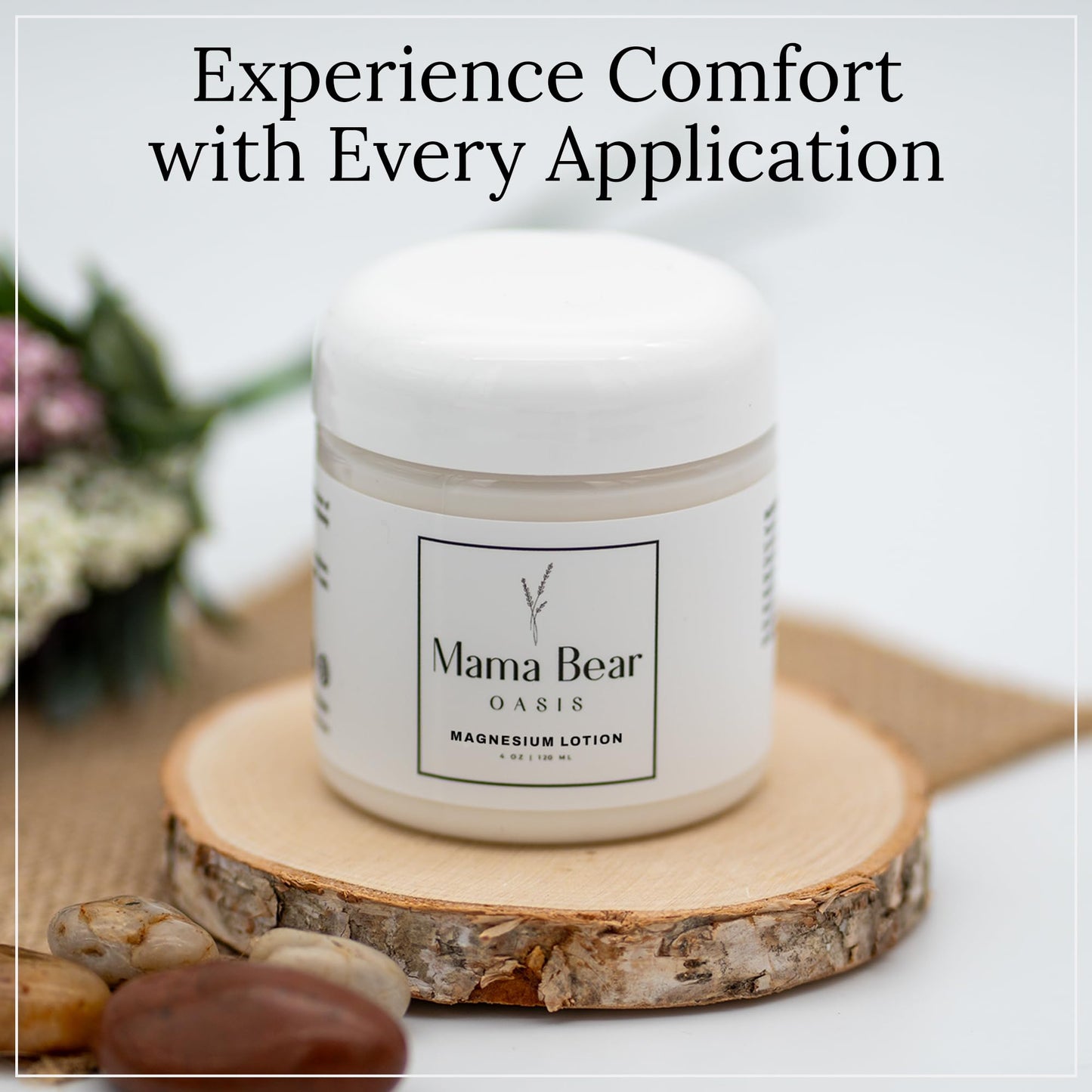 Mama Bear Oasis Lotion - Magnesium Cream - Lavender Magnesium Lotion for Foot, Hands, Legs, Toes Includes Arnica, Vitamin B6, Aloe Vera, MSM (Pack of 2) - Maple Wellness Supplements