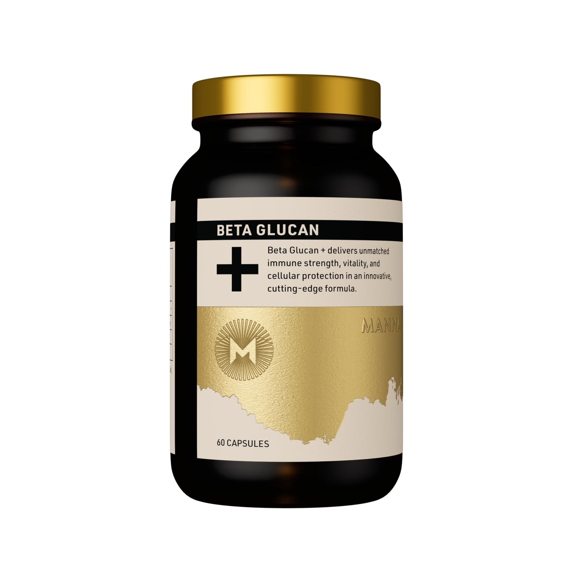 Manna Beta Glucan+ Capsules | 1000mg Beta Glucan Complex | Reishi Mushroom & Oats | Supplement for Immune Support, Heart Health, Cellular Renewal & Antioxidant Protection | 60 Count - Maple Wellness Supplements