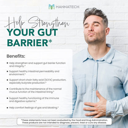 Mannatech Butyrate Supplement - Supports Gut Barrier Function, Intestinal Health, and Digestive Comfort - Promotes Short Chain Fatty Acid Production, Immune Support Supplement GI-Defense 60 Capsules - Maple Wellness Supplements