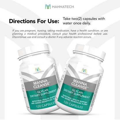 Mannatech Digestive Enzymes and Probiotics - Powered by Ambrotose Derived from The Aloe Vera Plant - Digestive and Colon Cleanser Helps Support Overall Gut Heath - Maple Wellness Supplements