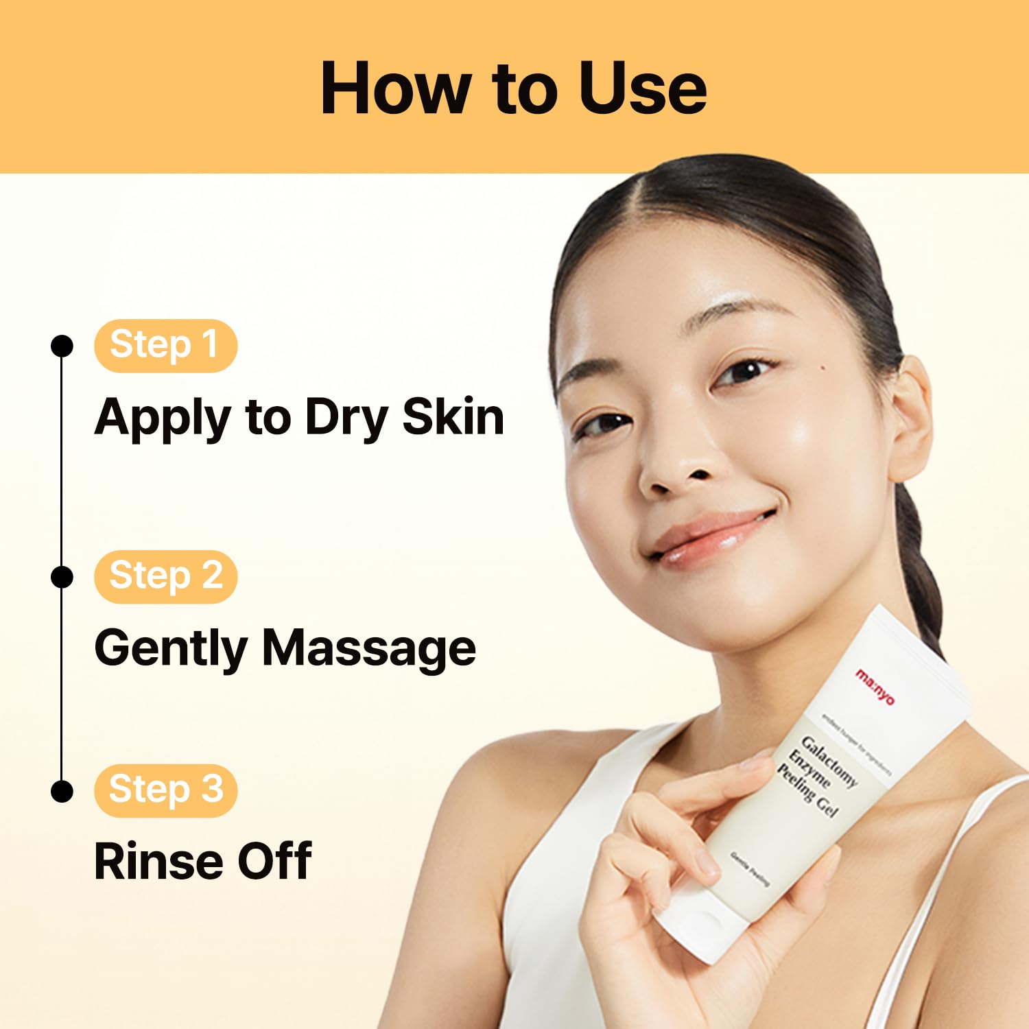 MANYO Galactomy Enzyme Peeling Gel, Face and Body Scrub, Dead Skin Remover, Blackhead Remover, Korean Exfoliating Gel - Maple Wellness Supplements