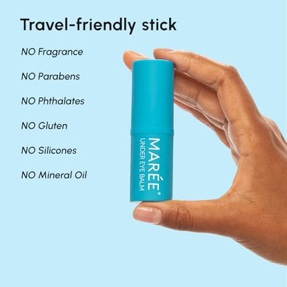 MAREE Under Eye Balm Stick Hydrating – Retinol Caffeine Under Eye Brightener Stick for Older Women – Collagen Undereye Cream - Maple Wellness Supplements