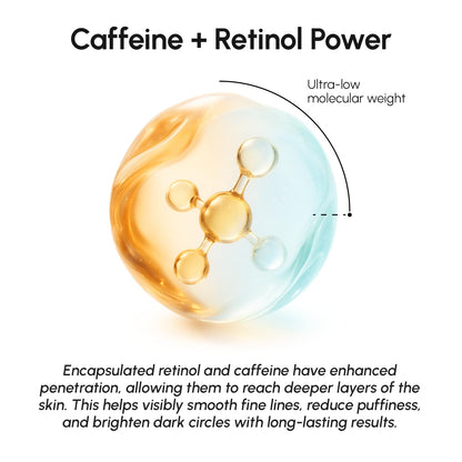 MAREE Under Eye Balm Stick Hydrating – Retinol Caffeine Under Eye Brightener Stick for Older Women – Collagen Undereye Cream - Maple Wellness Supplements