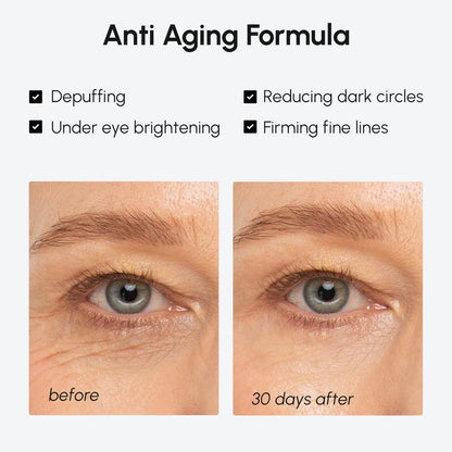 MAREE Under Eye Balm Stick Hydrating – Retinol Caffeine Under Eye Brightener Stick for Older Women – Collagen Undereye Cream - Maple Wellness Supplements