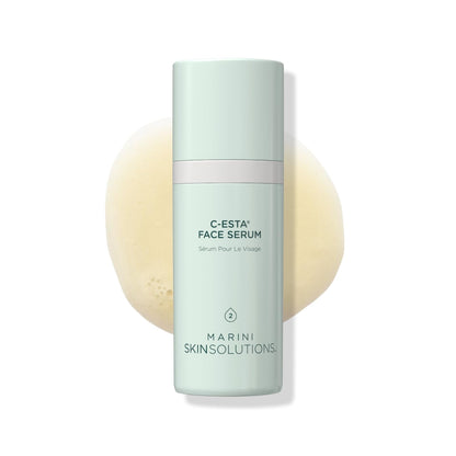 Marini SkinSolutions C-ESTA Face Serum - Lifts, Firms & Protects with Vitamin C, DMAE & Hyaluronic Acid - All Skin Types - Made in the USA - 1 fl oz - Maple Wellness Supplements