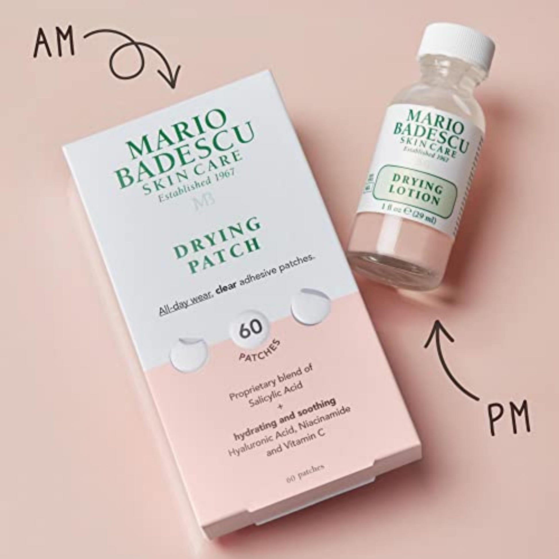 Mario Badescu Drying Lotion for All Skin Types| Blemish Spot Treatment with Salicylic Acid and Sulfur - Maple Wellness Supplements