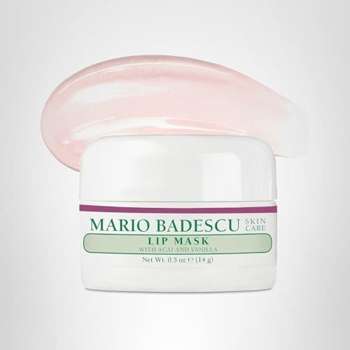 Mario Badescu Lip Mask with Acai and Vanilla for All Skin Types, Overnight Lip Treatment Enriched With Skin - Maple Wellness Supplements