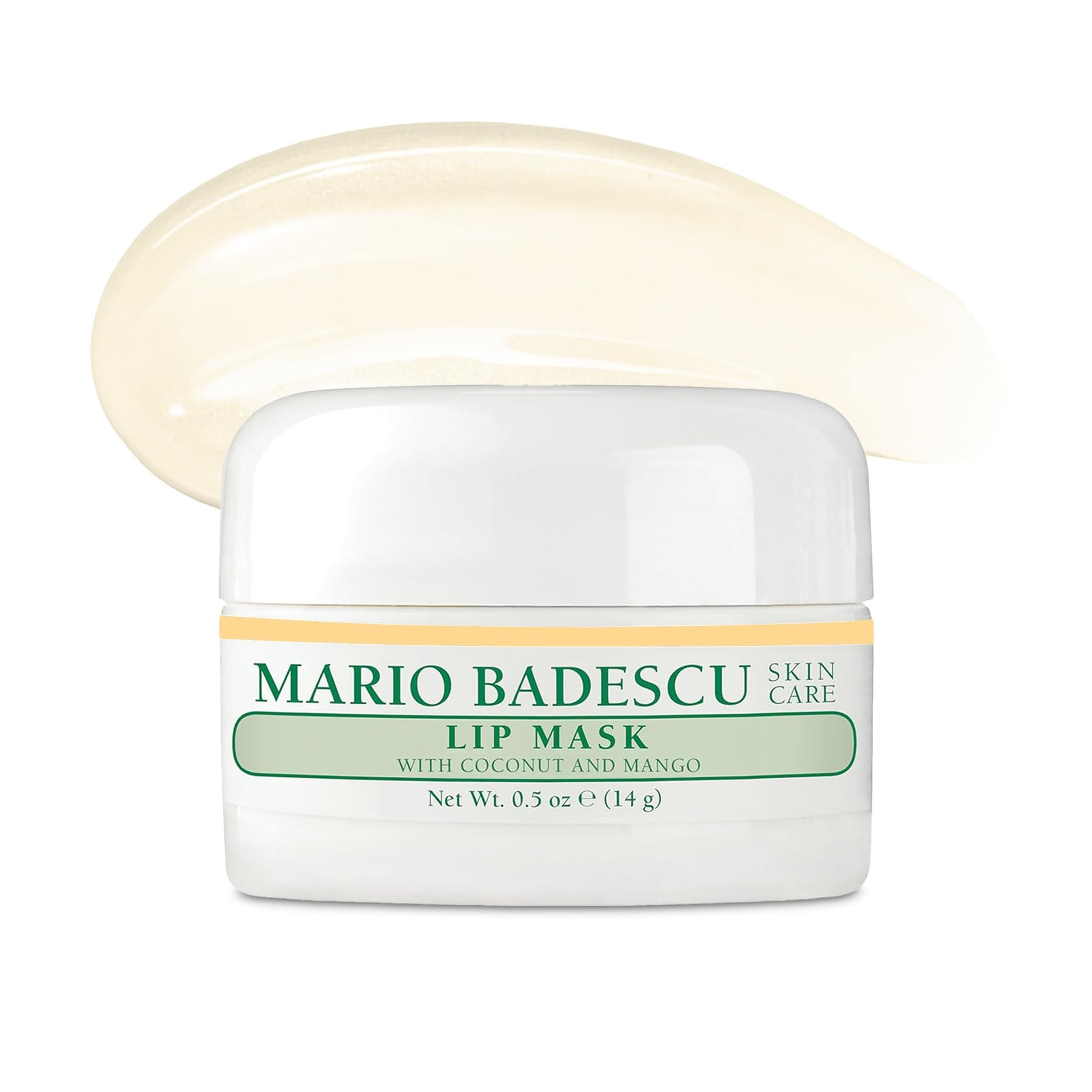 Mario Badescu Lip Mask with Coconut and Mango for All Skin Types, Overnight Lip Treatment Enriched With Skin Softening Coconut Oil, Sunflower Seed Oil and Hydrating Shea Butter, 0.5 Ounces - Maple Wellness Supplements