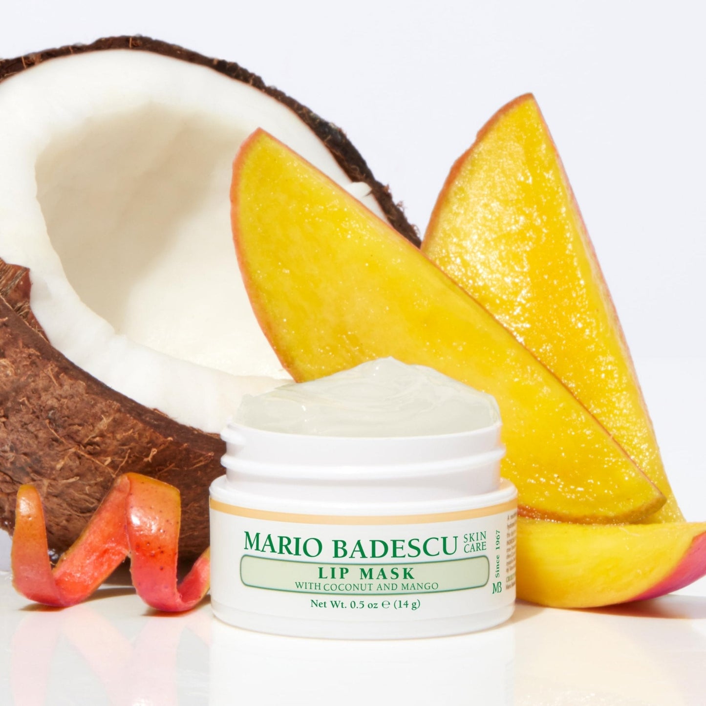 Mario Badescu Lip Mask with Coconut and Mango for All Skin Types, Overnight Lip Treatment Enriched With Skin Softening Coconut Oil, Sunflower Seed Oil and Hydrating Shea Butter, 0.5 Ounces - Maple Wellness Supplements