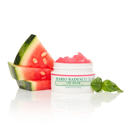 Mario Badescu Lip Mask with Watermelon & Basil for All Skin Types, Overnight Lip Treatment - Maple Wellness Supplements