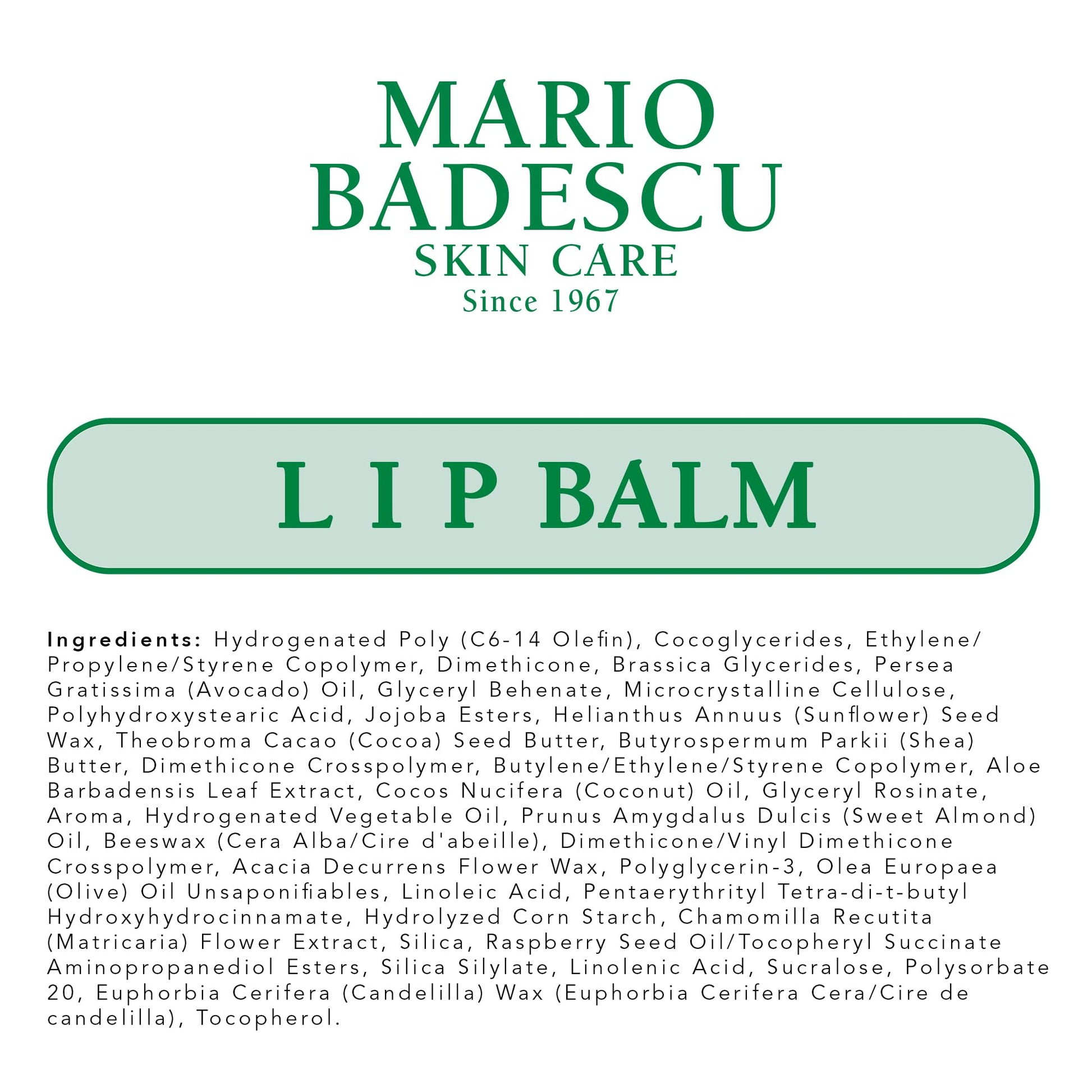 Mario Badescu Moisturizing Original Lip Balm for Dry Cracked Lips, Infused with Coconut Oil - Maple Wellness Supplements