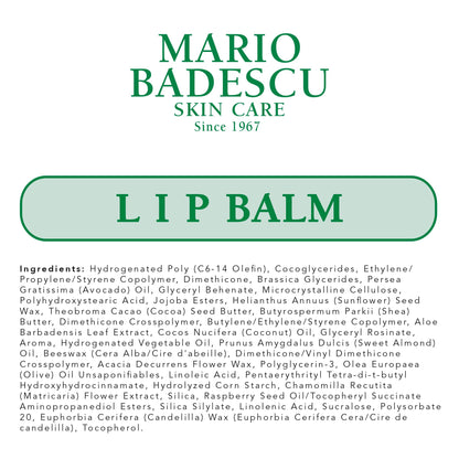 Mario Badescu Moisturizing Original Lip Balm for Dry Cracked Lips, Infused with Coconut Oil - Maple Wellness Supplements