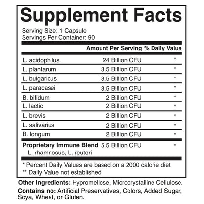 martin clinic Probiotic for Gut Health & Immune Support — Daily Digestive Balance, Bloating Relief & Better Nutrient Absorption — 60 Capsules - Maple Wellness Supplements