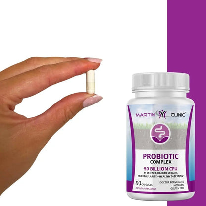 martin clinic Probiotic for Gut Health & Immune Support — Daily Digestive Balance, Bloating Relief & Better Nutrient Absorption — 60 Capsules - Maple Wellness Supplements