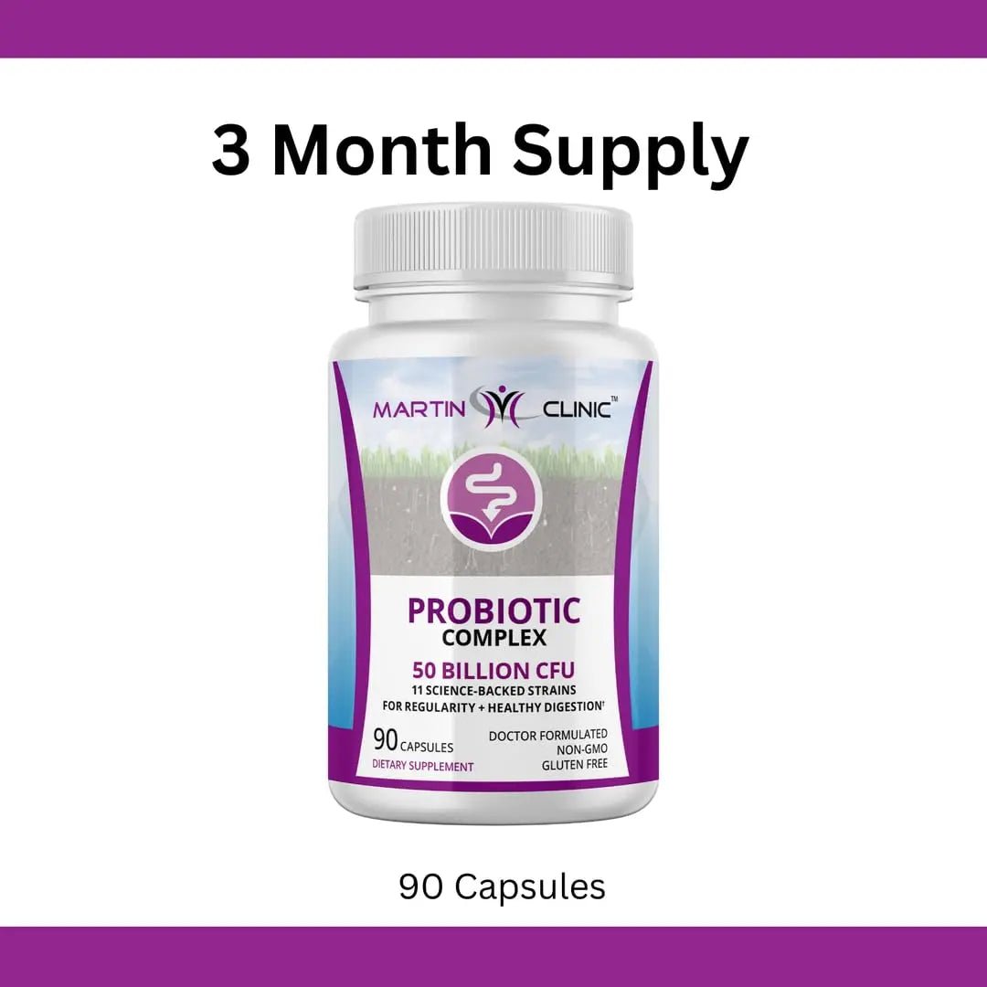 martin clinic Probiotic for Gut Health & Immune Support — Daily Digestive Balance, Bloating Relief & Better Nutrient Absorption — 60 Capsules - Maple Wellness Supplements