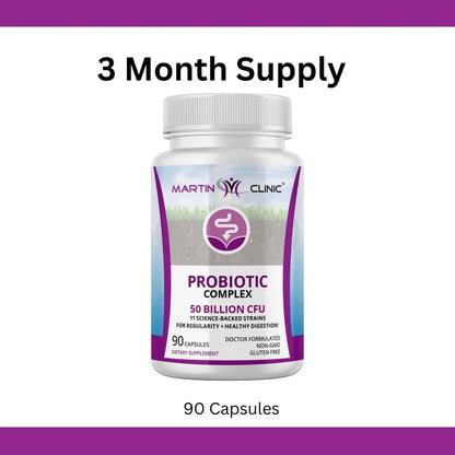 martin clinic Probiotic for Gut Health & Immune Support — Daily Digestive Balance, Bloating Relief & Better Nutrient Absorption — 60 Capsules - Maple Wellness Supplements