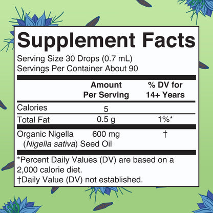 MaryRuth Organics Black Seed Oil Liquid Drops Cold Pressed | 3 Month Supply | USDA Organic Black Cumin Seed Oil | Immune Support | Respiratory Health | Sugar&Gluten Free | Vegan | Non-GMO | 2 Fl Oz - Maple Wellness Supplements