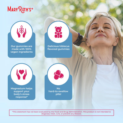 MaryRuth Organics Calm Magnesium Citrate Gummies | 2 Month Supply | Sugar Free | Magnesium Supplement for Adults - Maple Wellness Supplements