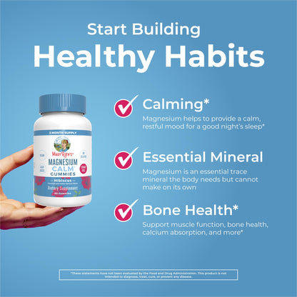 MaryRuth Organics Calm Magnesium Citrate Gummies | 2 Month Supply | Sugar Free | Magnesium Supplement for Adults - Maple Wellness Supplements