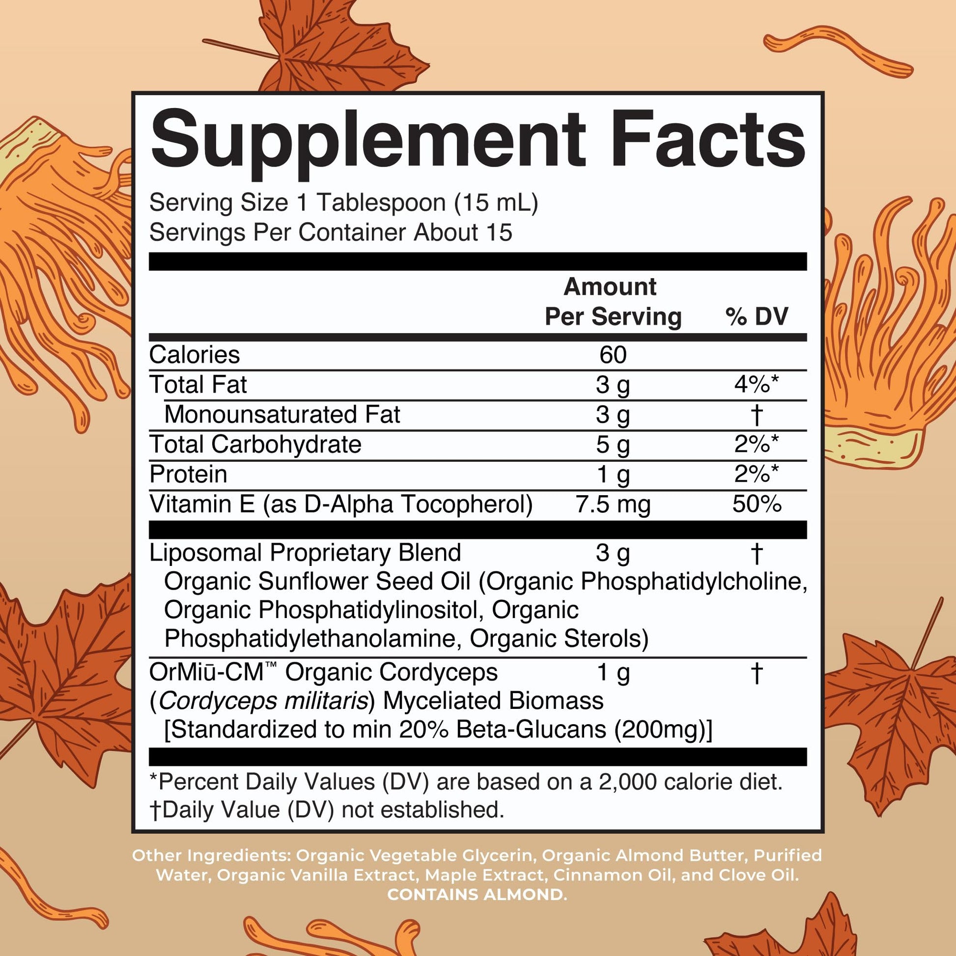 MaryRuth Organics Cordyceps Mushroom Supplement | Ultra Absorption Liposomal | Full Spectrum Mushroom | 200mg Beta-Glucans Per Serving | USDA Organic | Vegan | 7.6 oz | 15 Servings - Maple Wellness Supplements