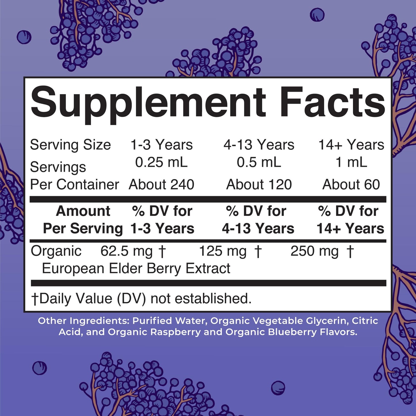 MaryRuth Organics Elderberry Syrup Extra Strength, USDA Organic Elderberry, Sugar Free Adults & Kids Immune Support Supplement for Ages 1+, Clean Label Project Verified®, Vegan, Gluten Free, 2 Fl Oz - Maple Wellness Supplements